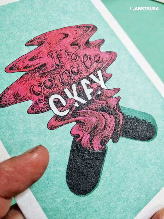 It's gonna be OKAY Postkarte