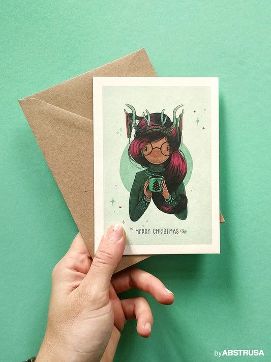 Frohe Weihnachten — A6 Postkarte