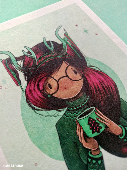 Frohe Weihnachten — A6 Postkarte