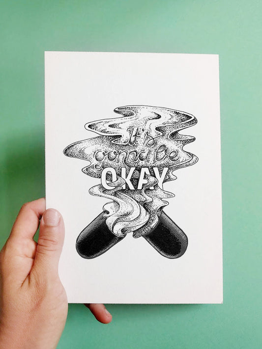 It's gonna be OKAY — A5 Postkarte