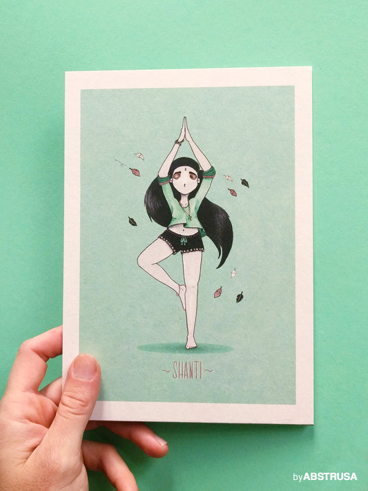 Shanti Yoga — A5 Postkarte